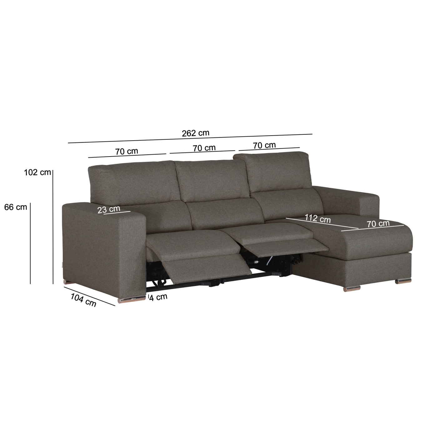 Sof� Chaise Longue Washington com Relax El�trico