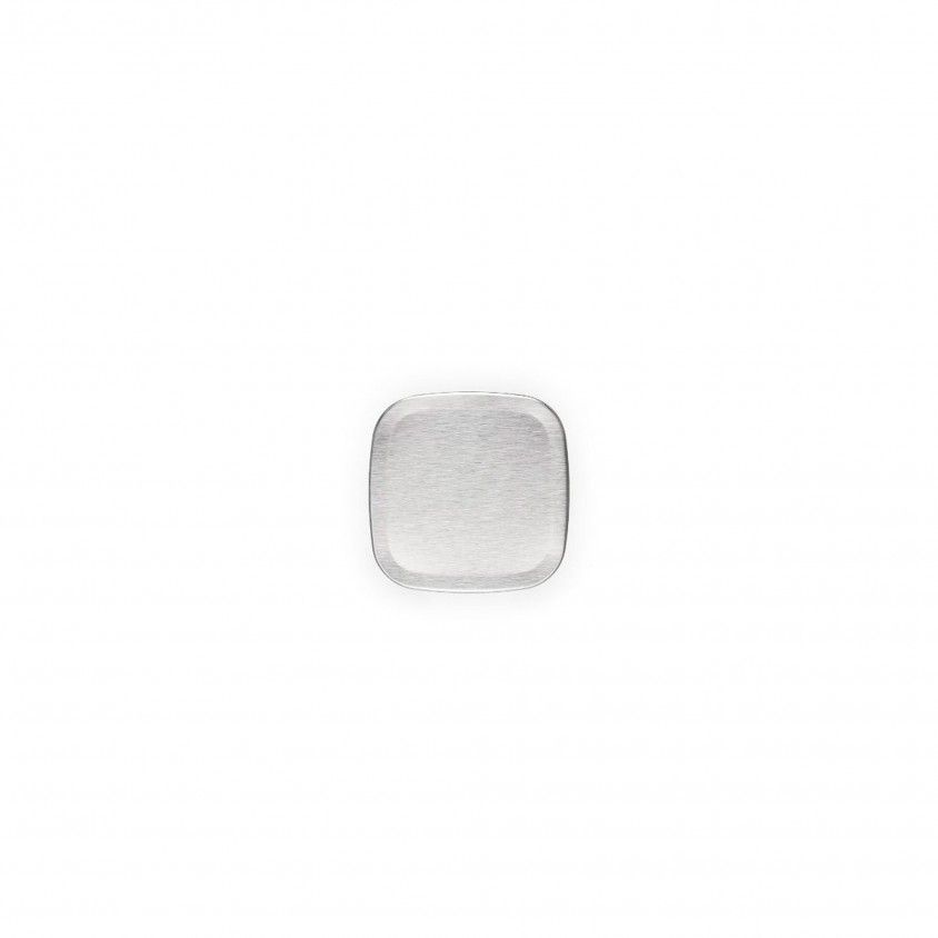 Frasco Vidro Quadrado com Tampa Inox