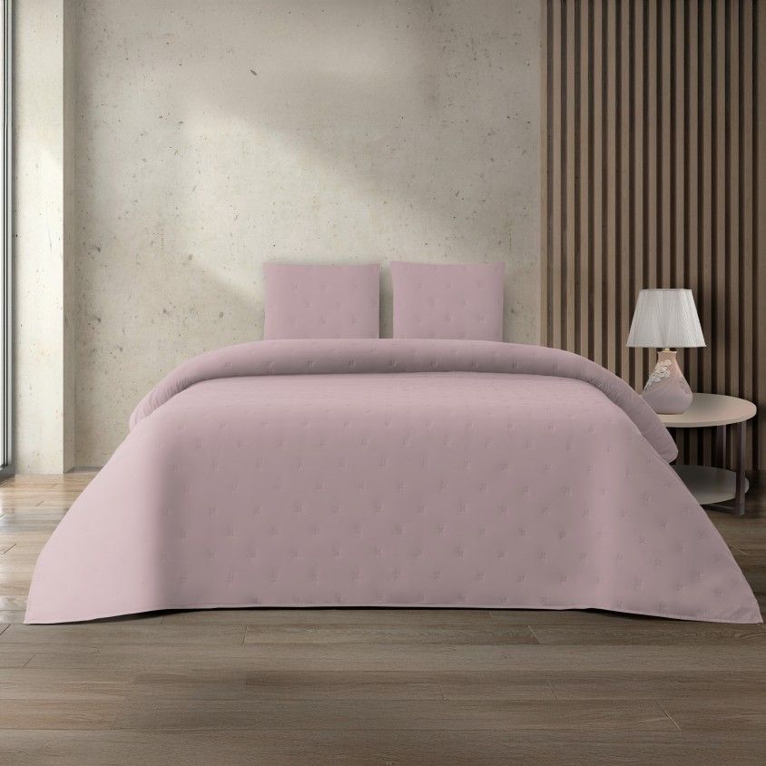 Cobertura Acolchoada Corfu Lisa - Cama Casal 140/160