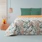 Cobertura Acolchoada Monstera Estampada - Cama Casal 160/180