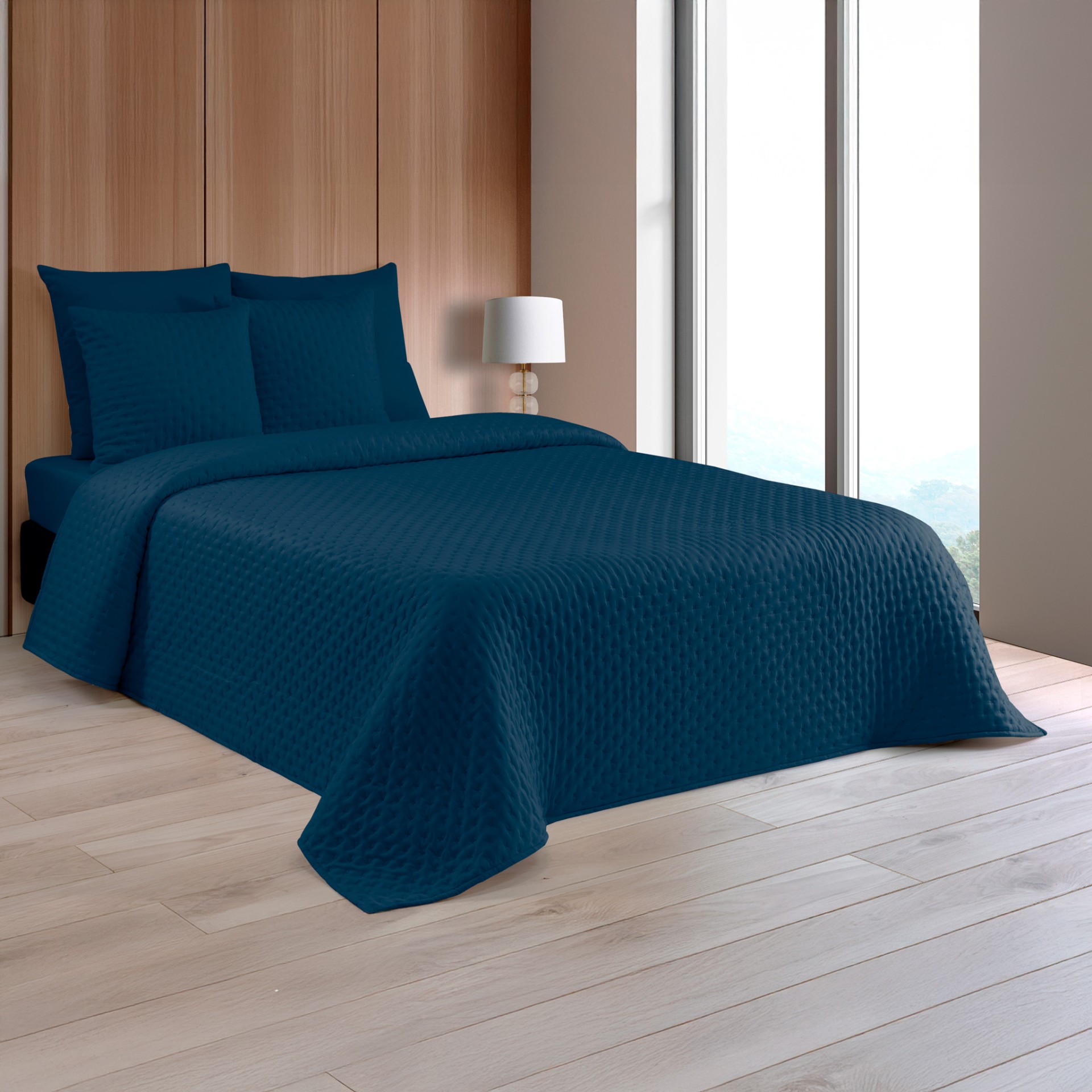 Cobertura Acolchoada Rodes Lisa - Cama Casal 160/180