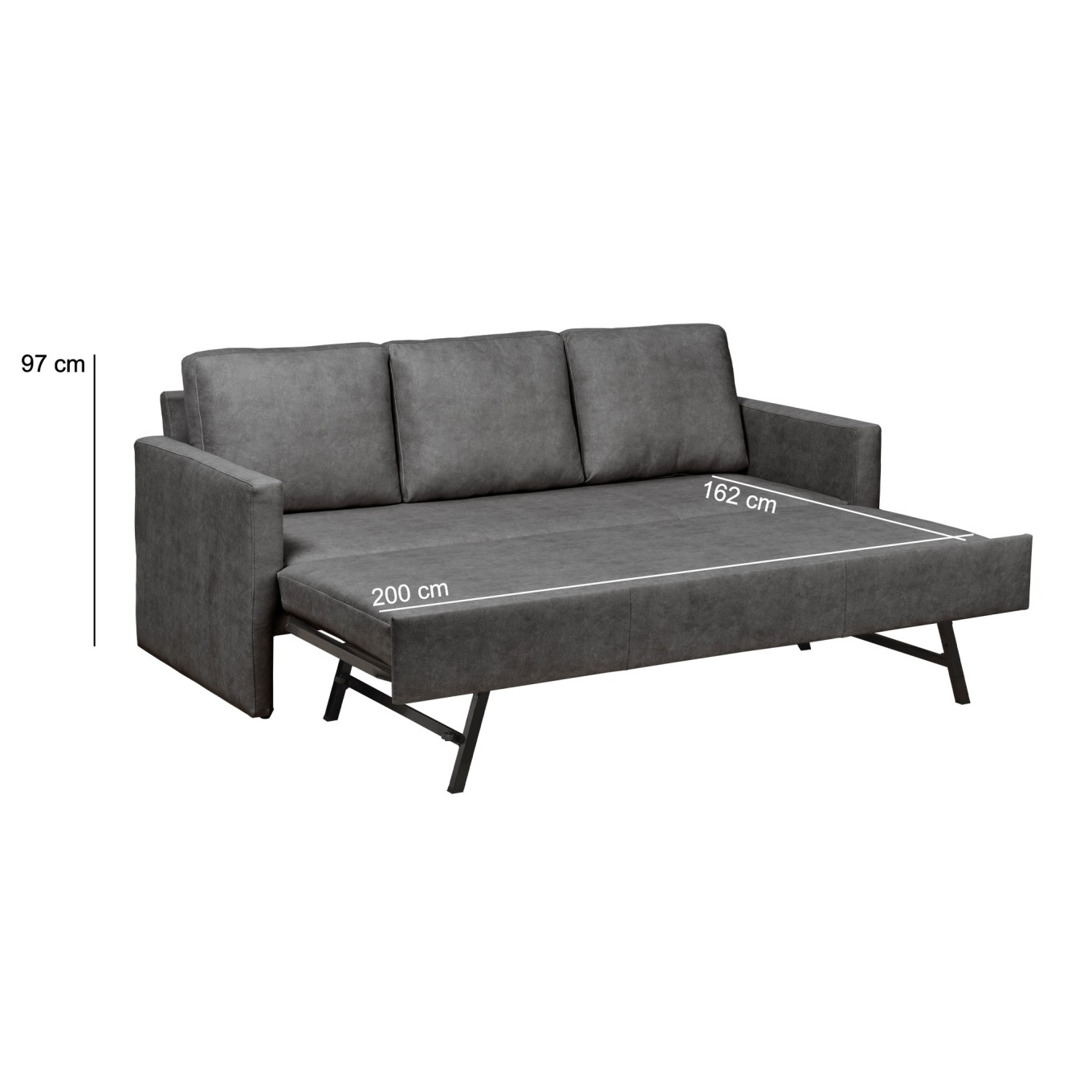 Sof� 3 Lugares Maryland com Cama