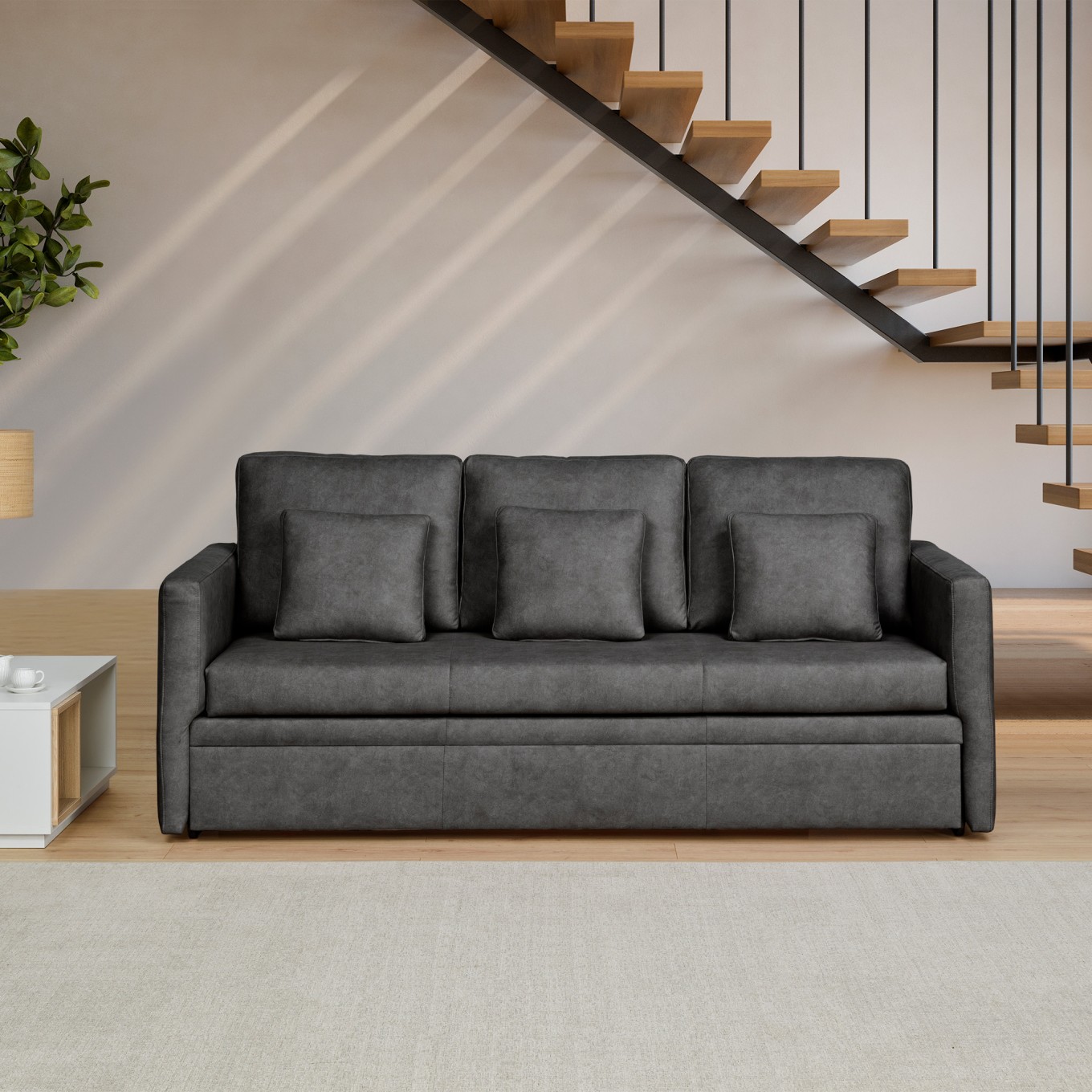 Sof� 3 Lugares Maryland com Cama