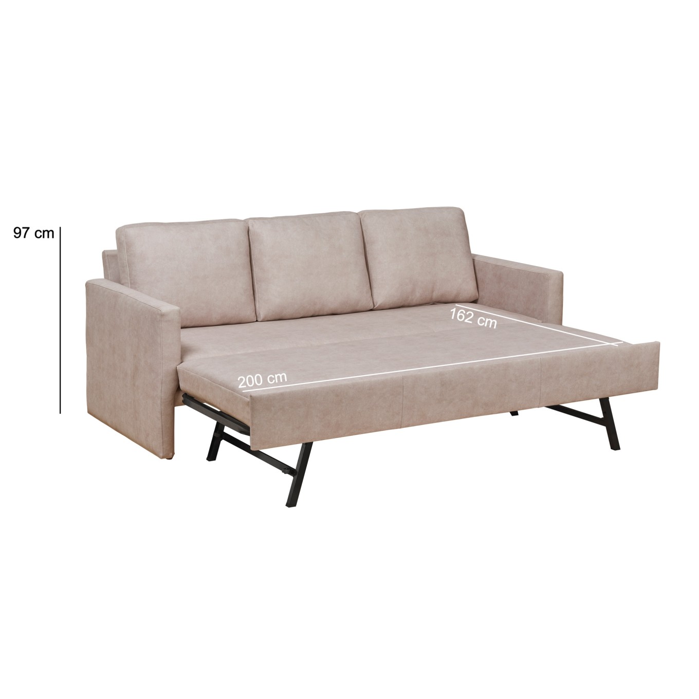 Sof� 3 Lugares Maryland com Cama