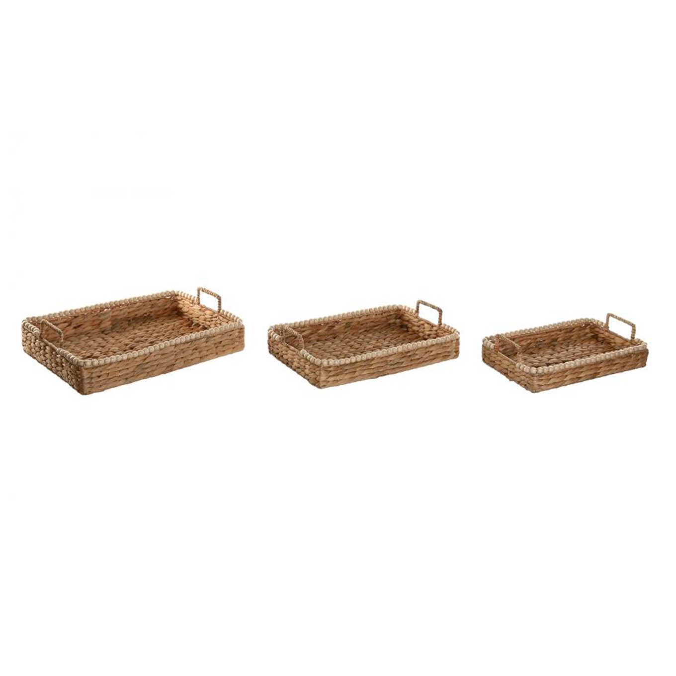 Conjunto 3 Bandejas Jacinto de �gua/Madeira