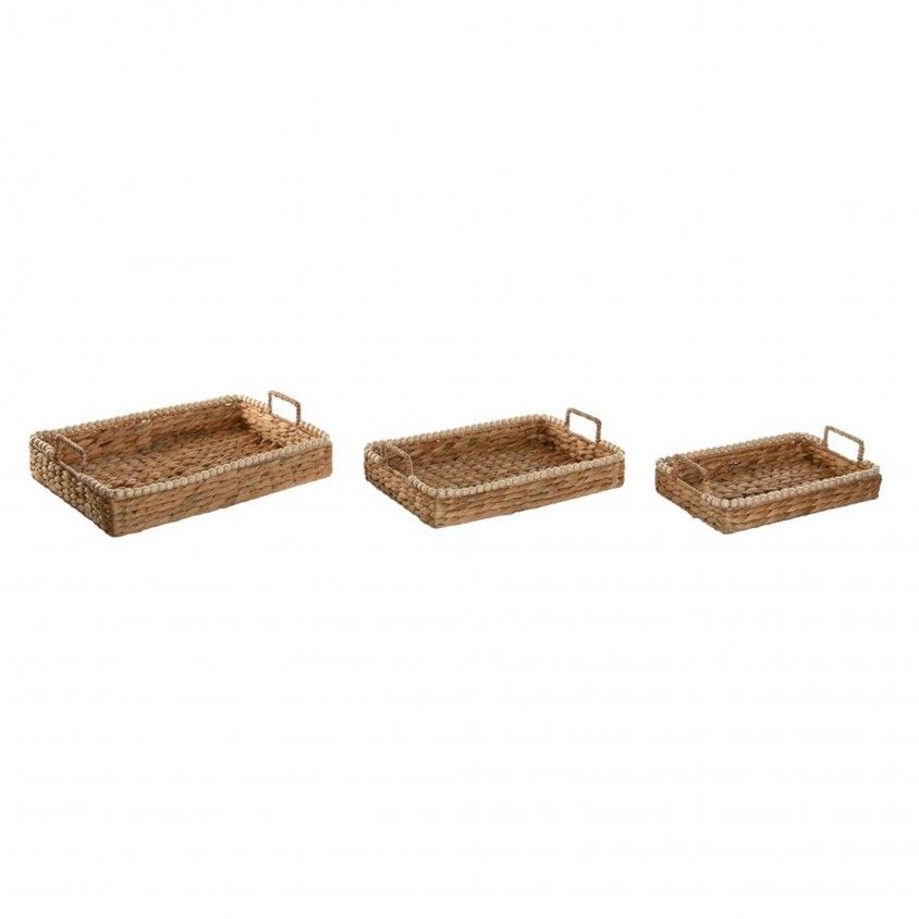 Conjunto 3 Bandejas Jacinto de gua/Madeira