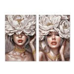 Quadro Mulher com Flores 60x3x90 Sortido 2 Modelos