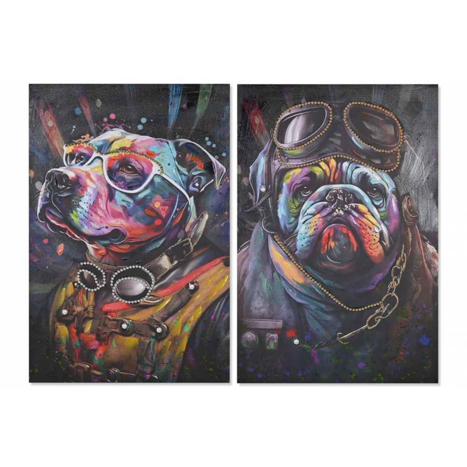 Quadro Cão Moderno Sortido 2 Modelos