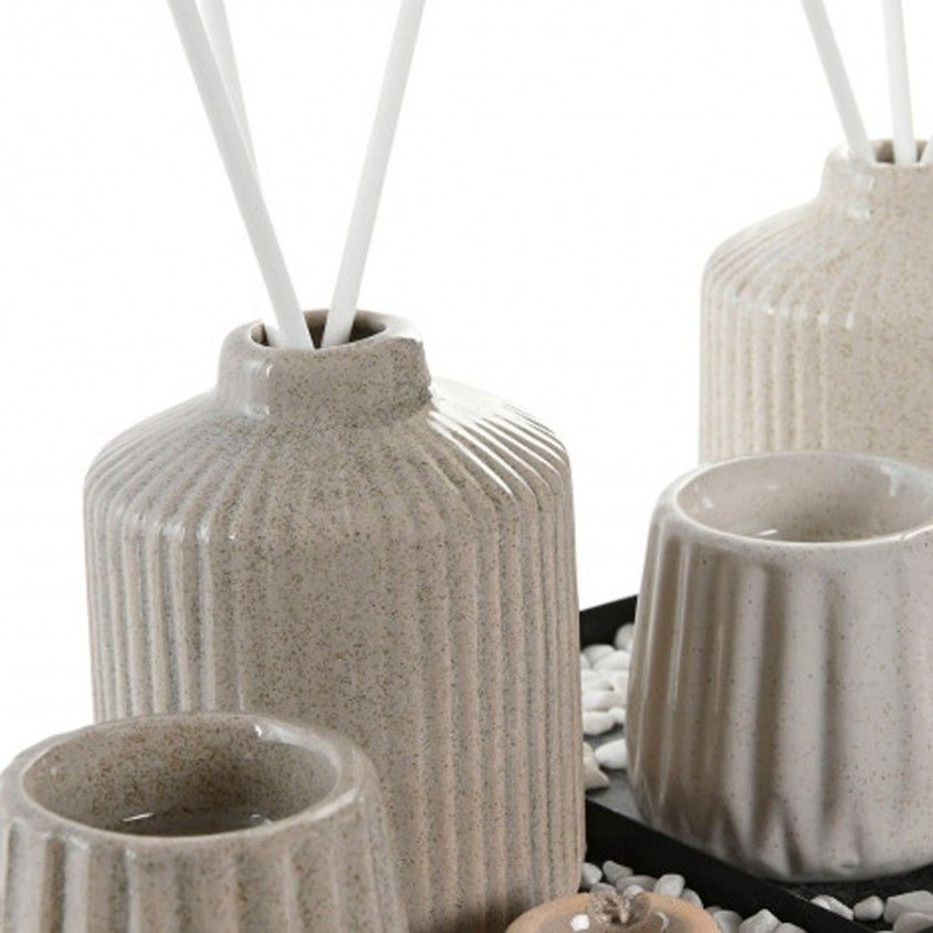 Conjunto 3 Ambientadores Cermica Mikado 14x14x10 Sortido