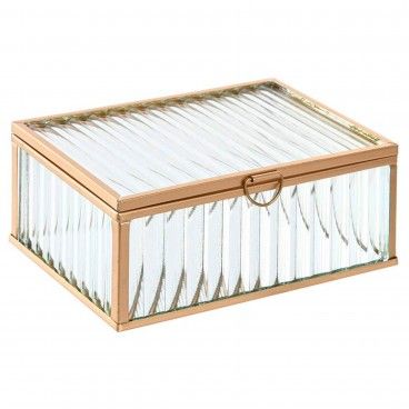 Joalheiro Vidro/Metal Transparente