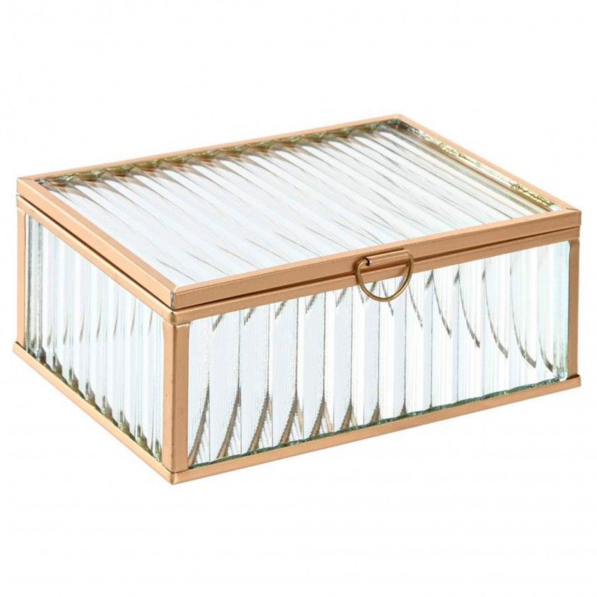 Joalheiro Vidro/Metal Transparente