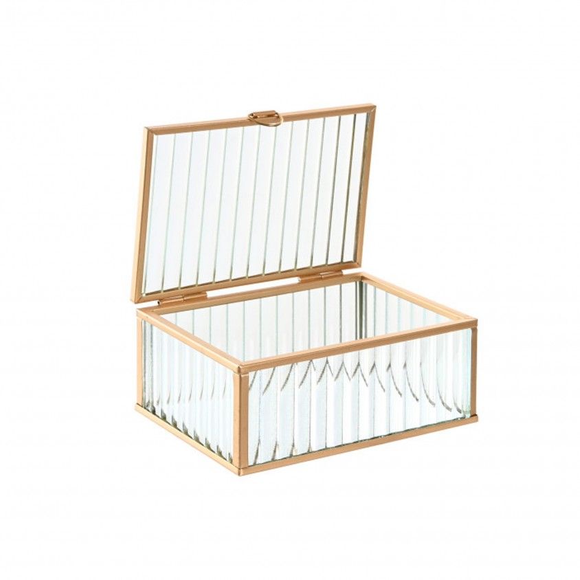 Joalheiro Vidro/Metal Transparente