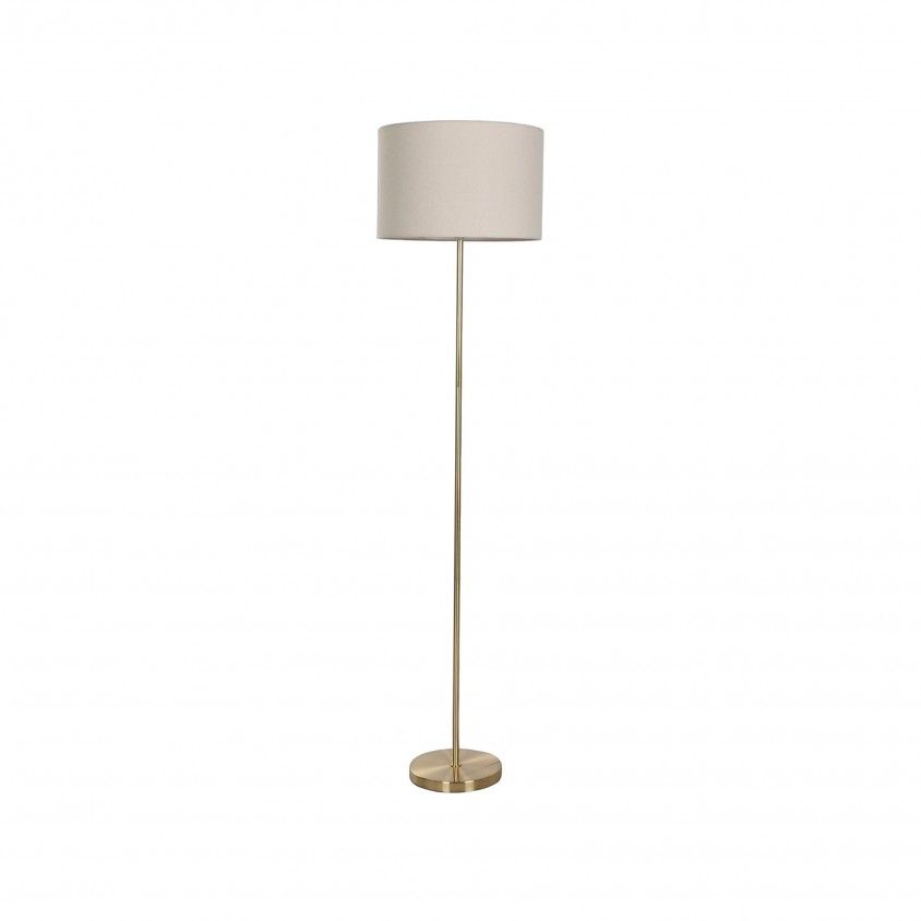 Candeeiro de P Metal/Linho 37x37x150