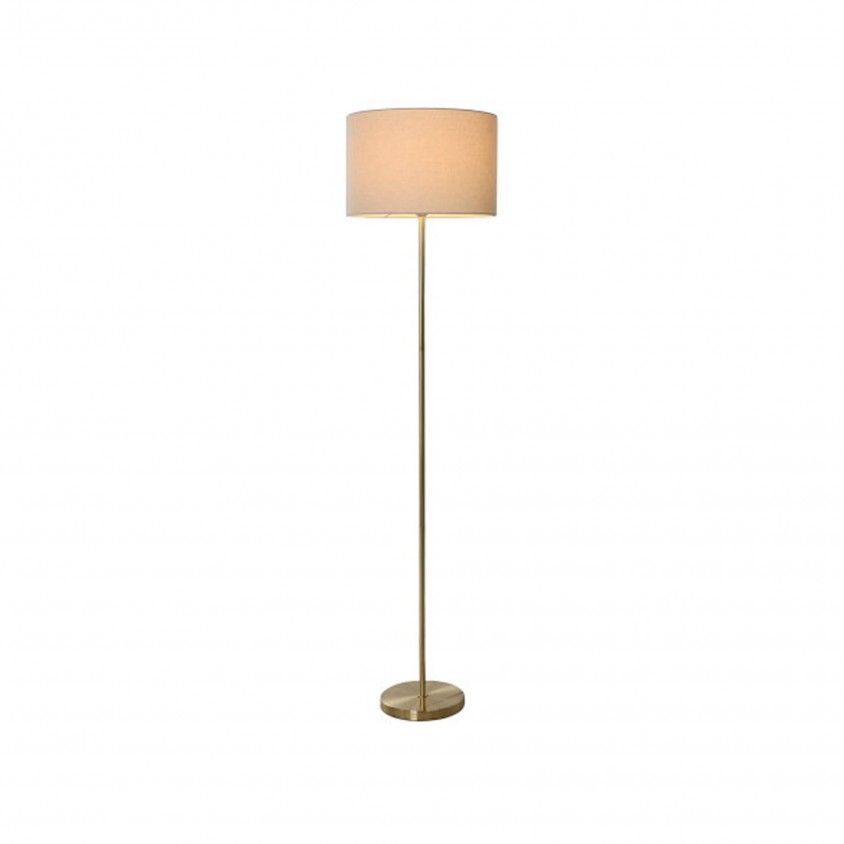 Candeeiro de P Metal/Linho 37x37x150