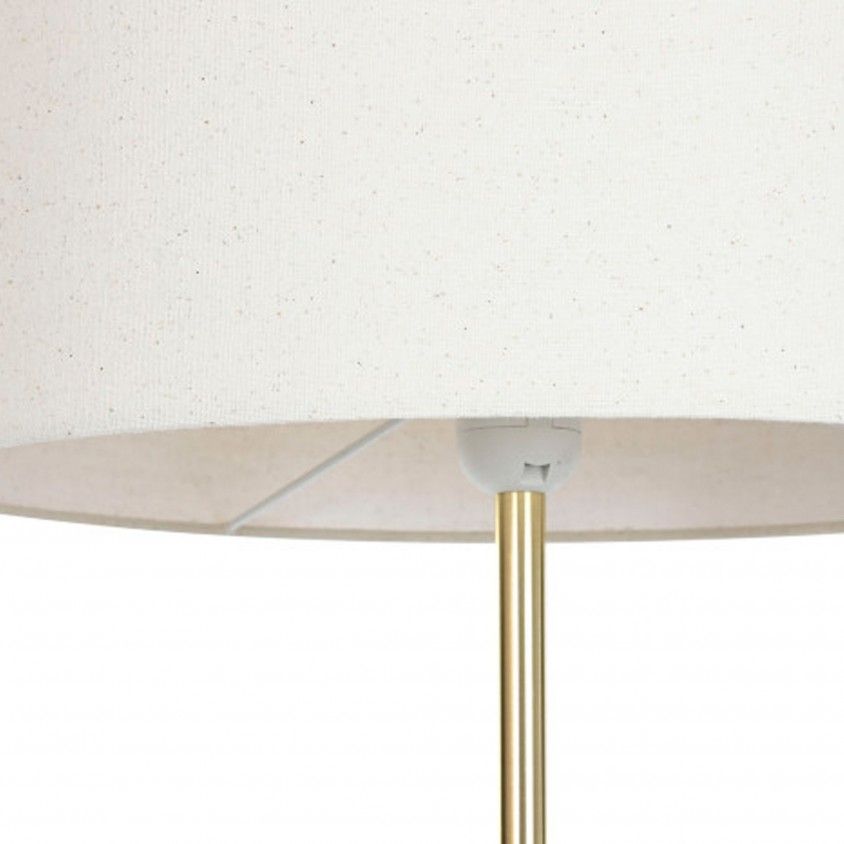 Candeeiro de P Metal/Linho 37x37x150