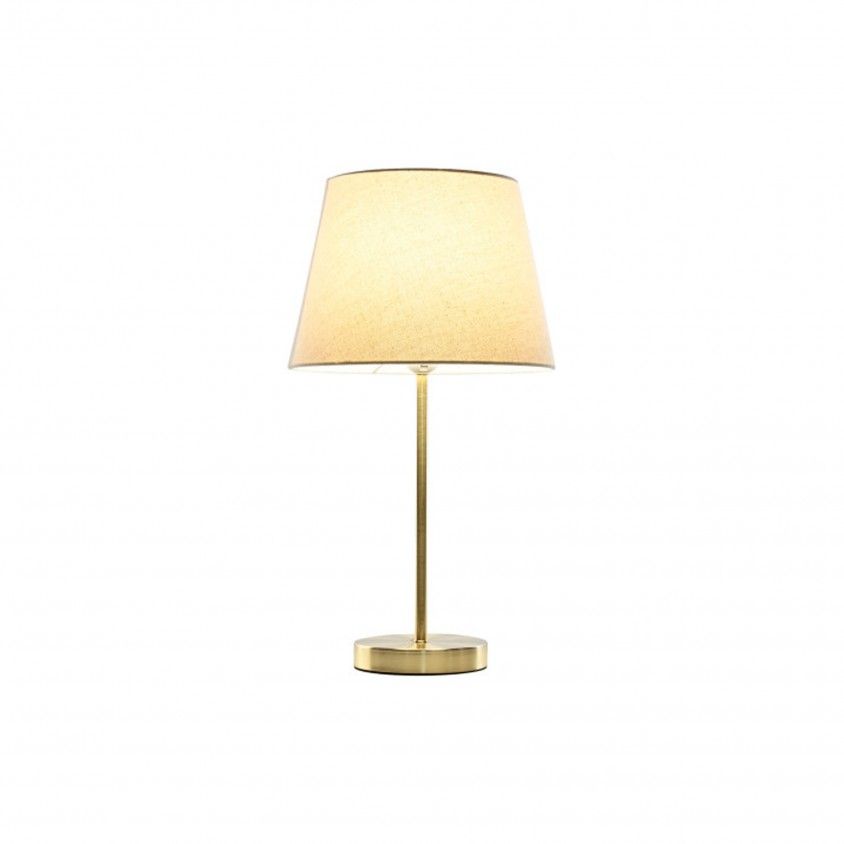 Candeeiro de Mesa Metal/Linho 28x28x49