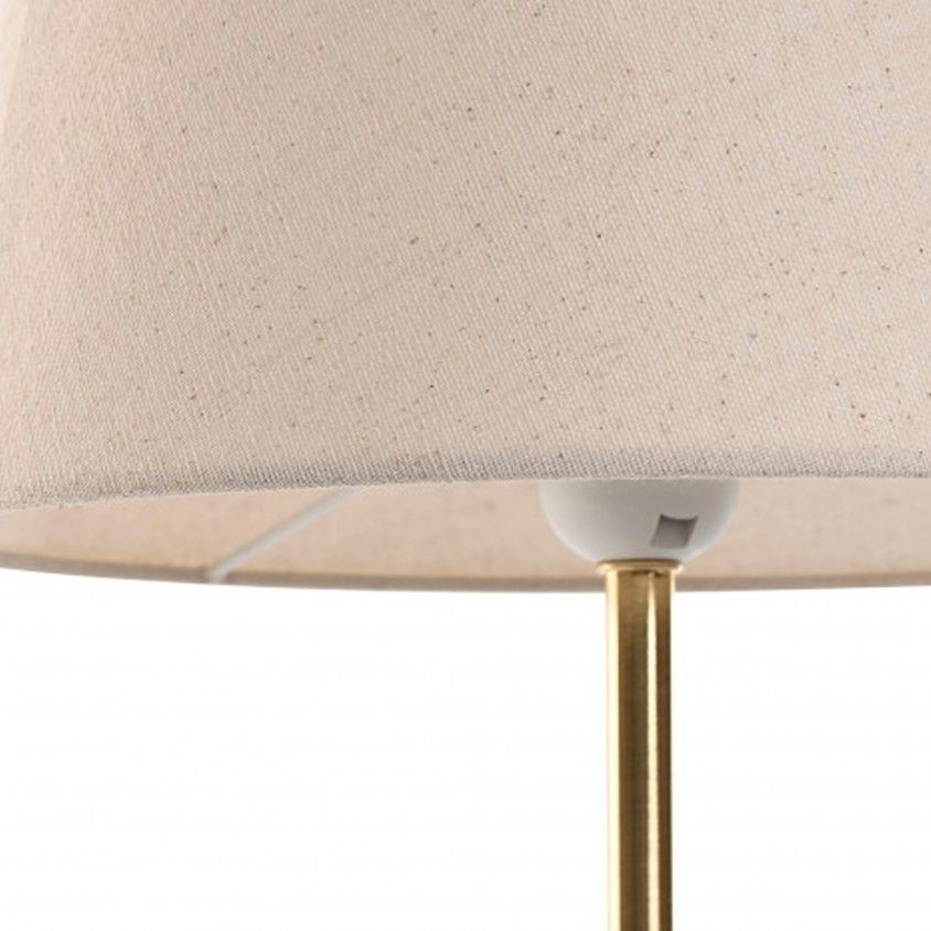 Candeeiro de Mesa Metal/Linho 28x28x49