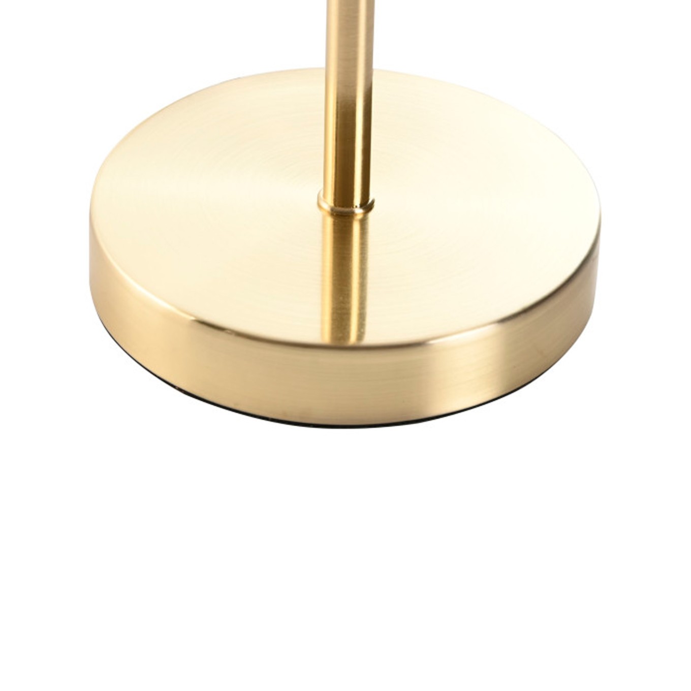 Candeeiro de Mesa em Metal com Abajur em Linho 28x28x49