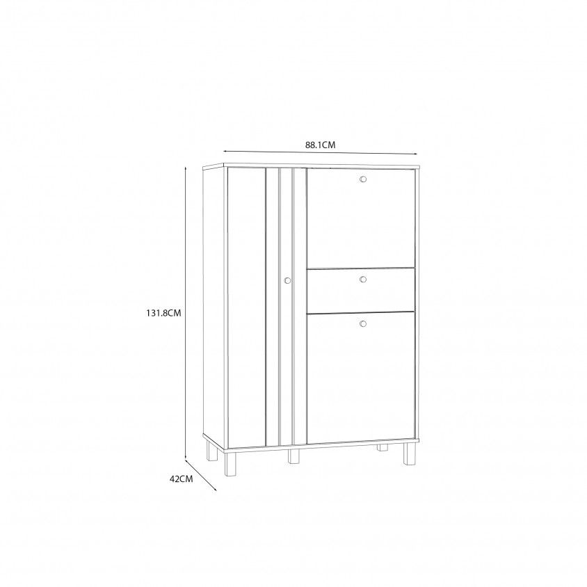 Armrio Innsbruck (3 Portas t+ 1 Gaveta)