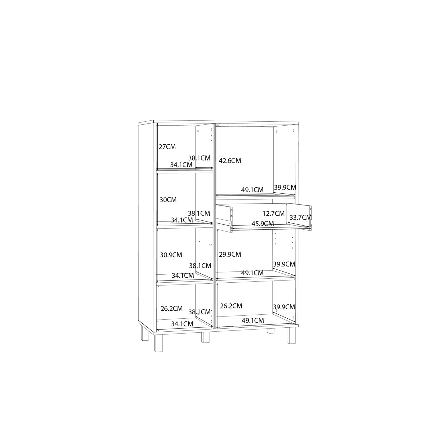 Arm�rio Innsbruck (3 Portas t+ 1 Gaveta)