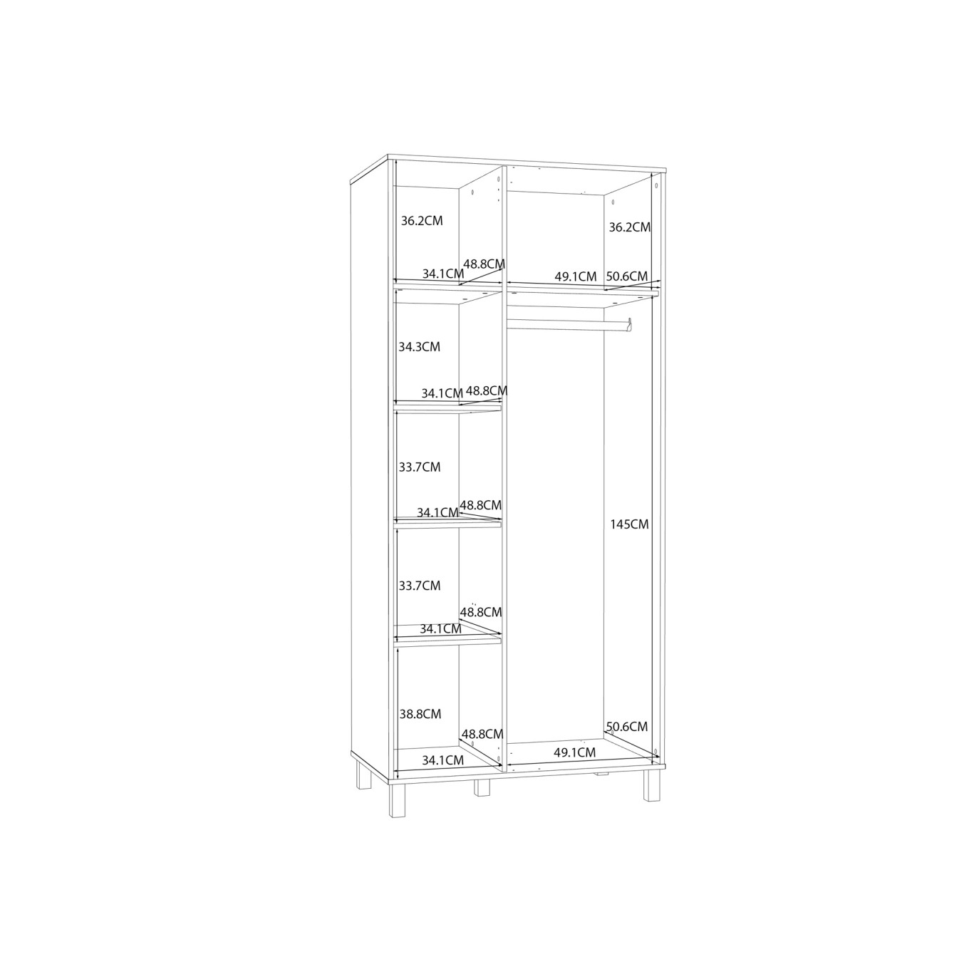 Arm�rio Innsbruck (2 Portas)