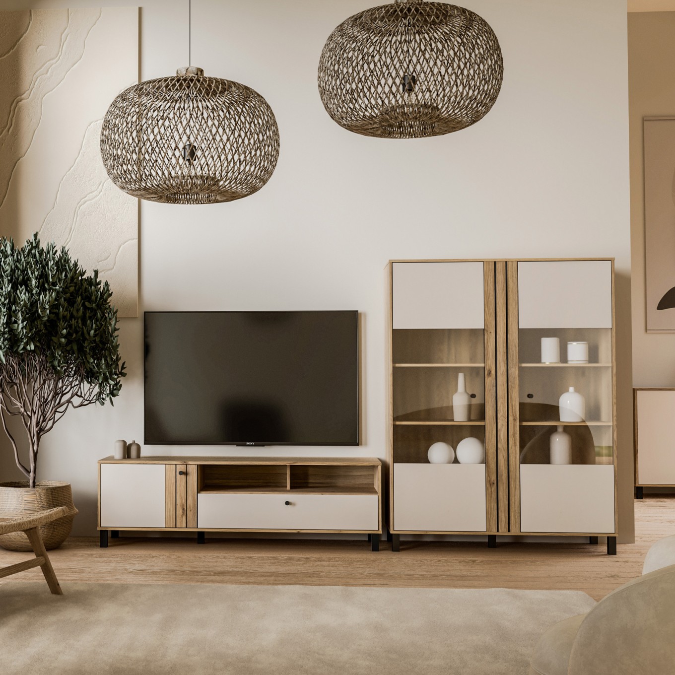 Arm�rio Cristaleira Innsbruck (2 Portas Vidro)