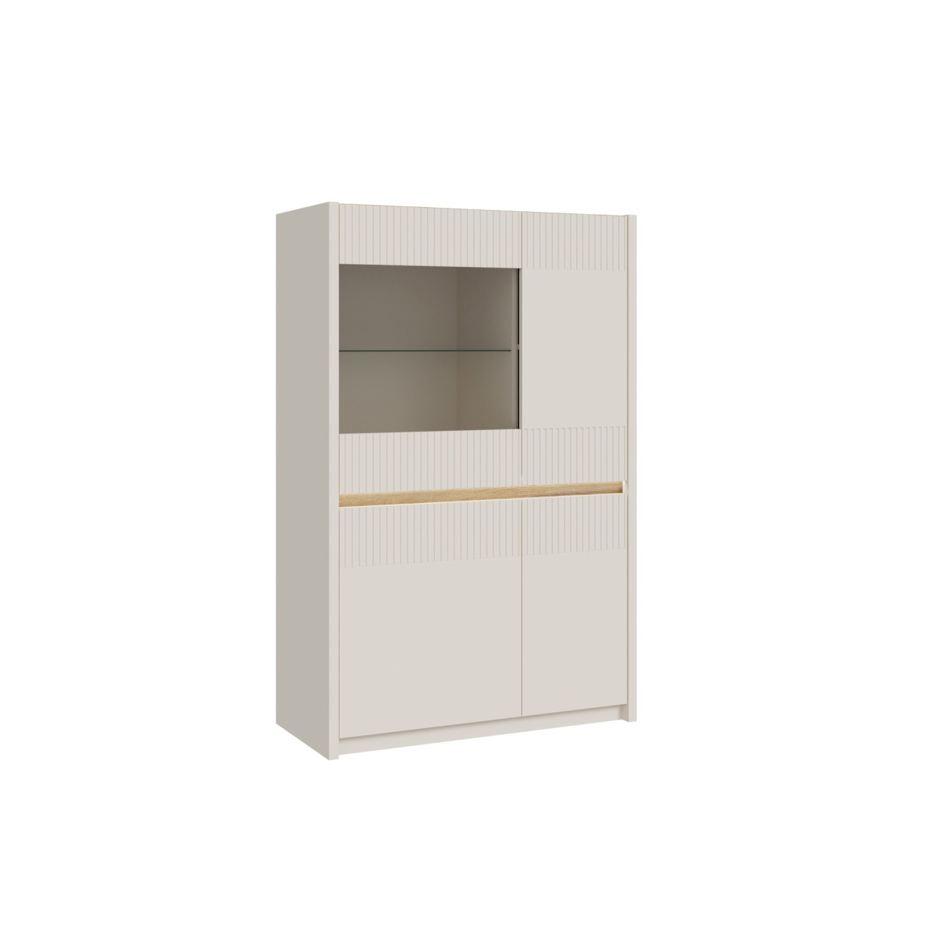 Arm�rio Cristaleira Graz (4 Portas com Vidro)