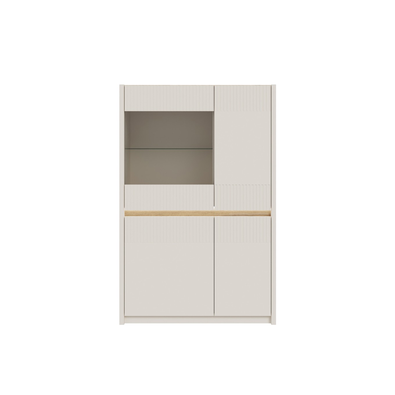 Arm�rio Cristaleira Graz (4 Portas com Vidro)
