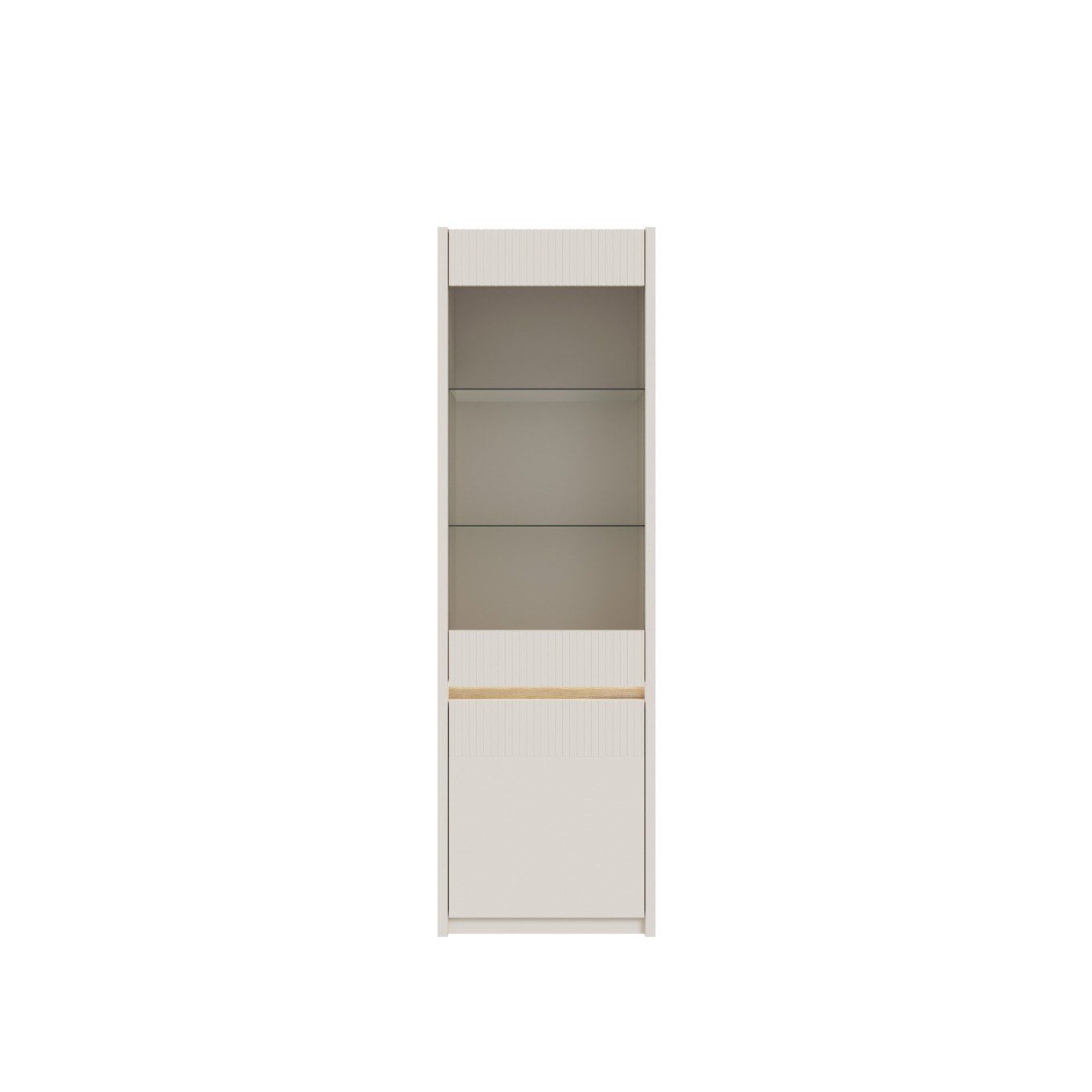 Arm�rio Cristaleira Graz (1 Porta Vidro + 1 Porta Madeira)
