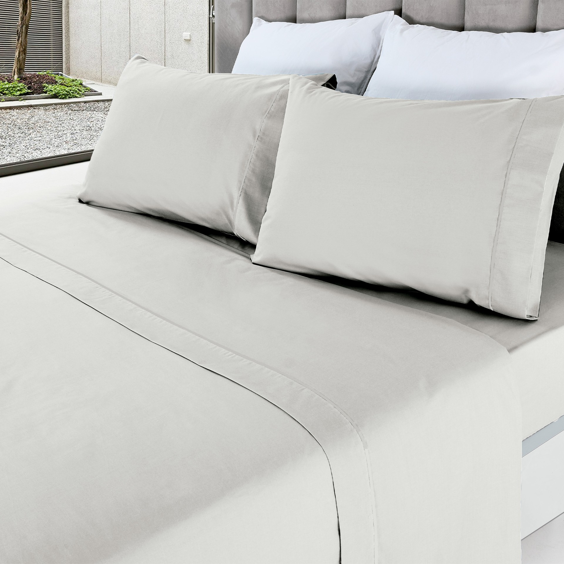 Jogo de Cama Cetim - Cama 200