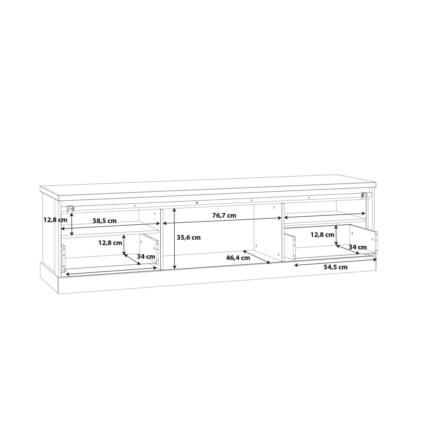 M�vel TV Kaszimiro (1 Porta + 2 Gavetas)