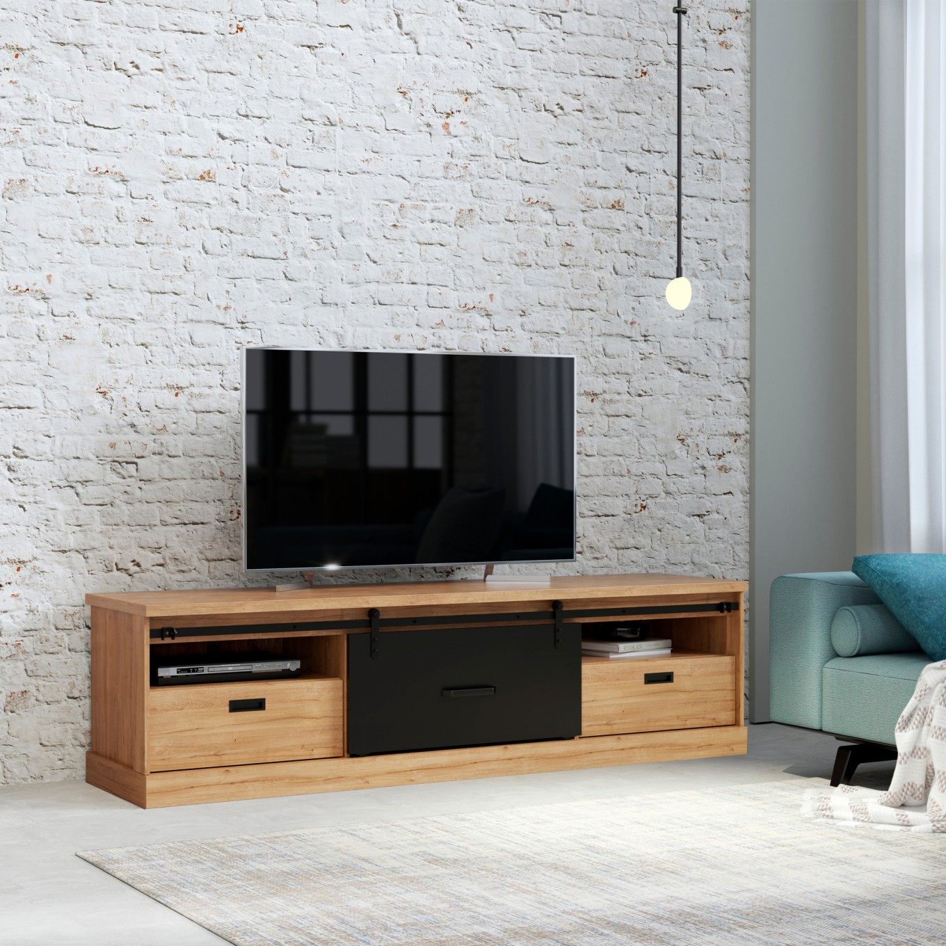 M�vel TV Kaszimiro (1 Porta + 2 Gavetas)