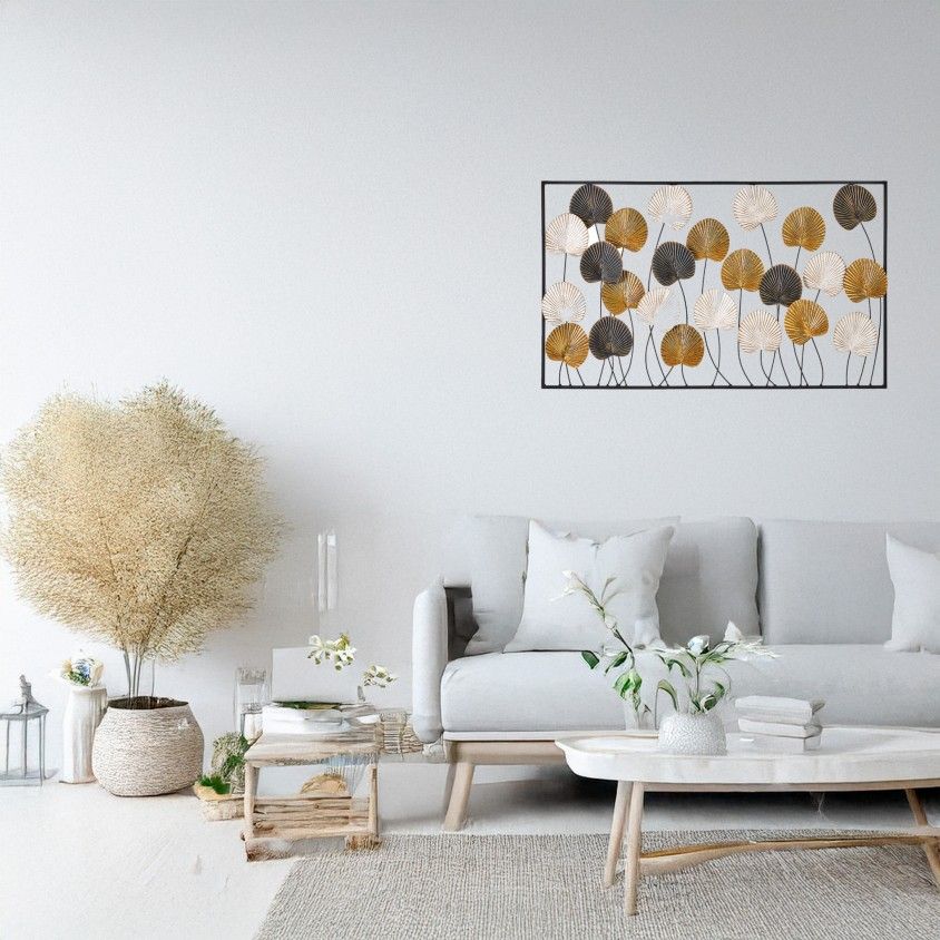 Mural de Parede Metal 100x3x60cm
