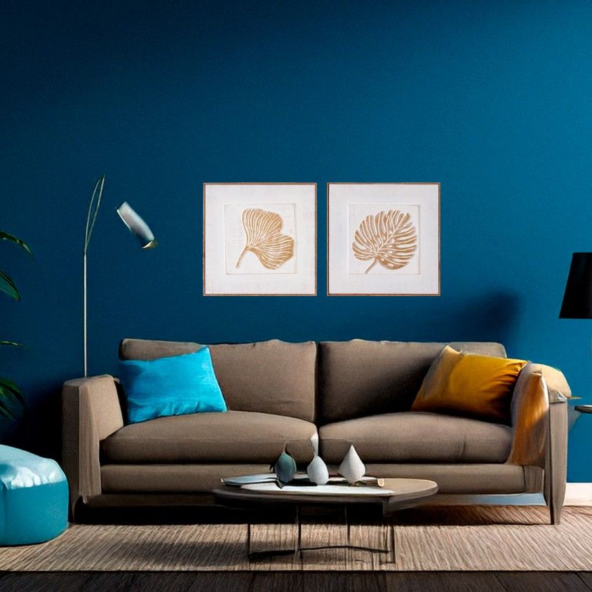Quadro Relevo com Moldura 42x2x42cm Sortido