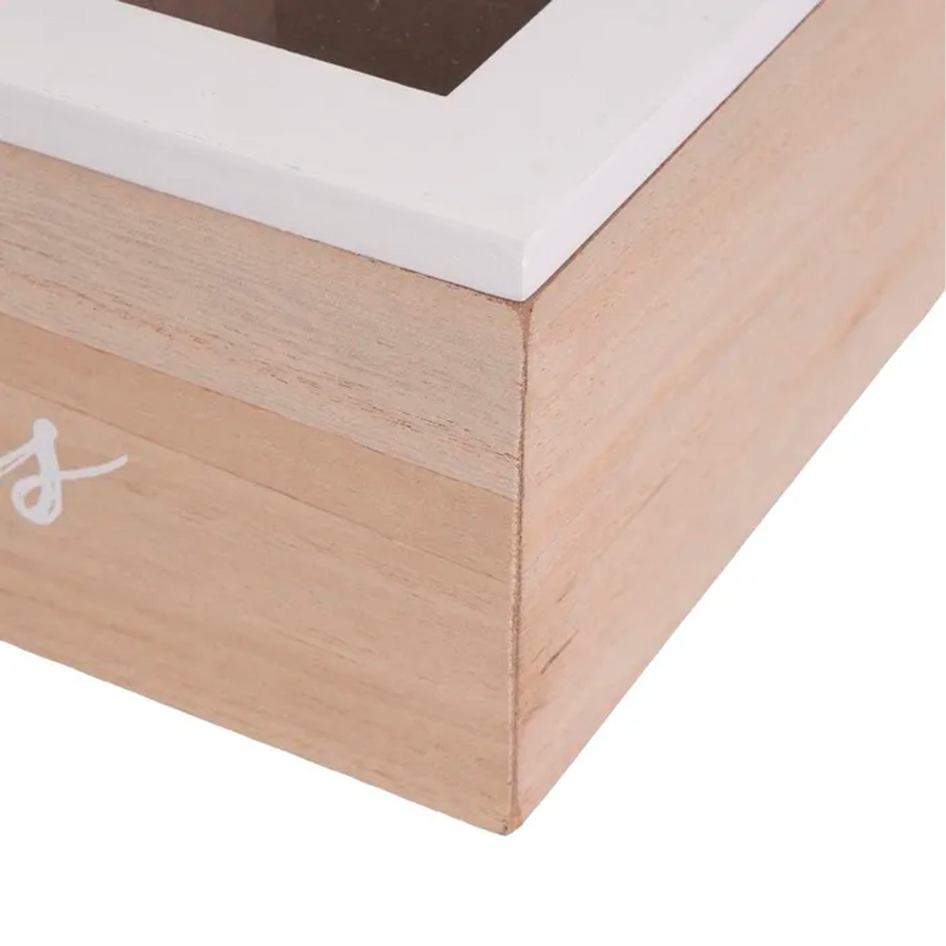 Caixa com 9 Compartimentos para Infus�es 23x23x8cm