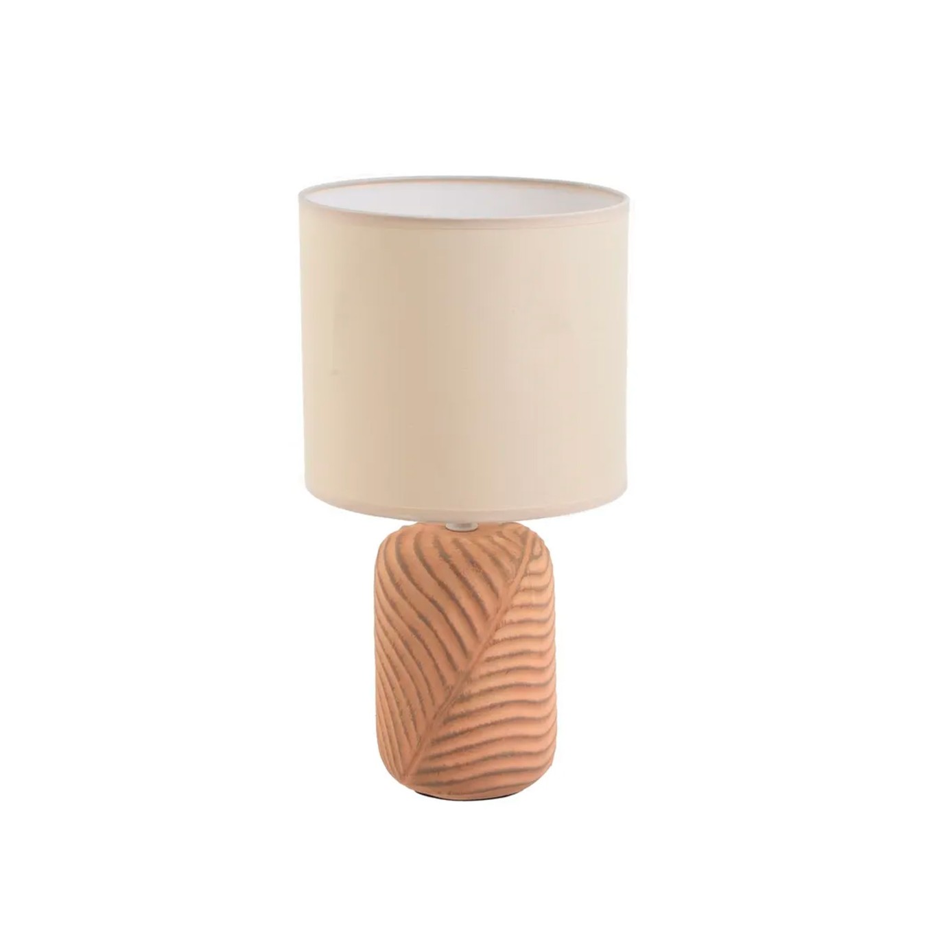 Candeeiro de Mesa em Cer�mica com Abajur 20x20x39cm