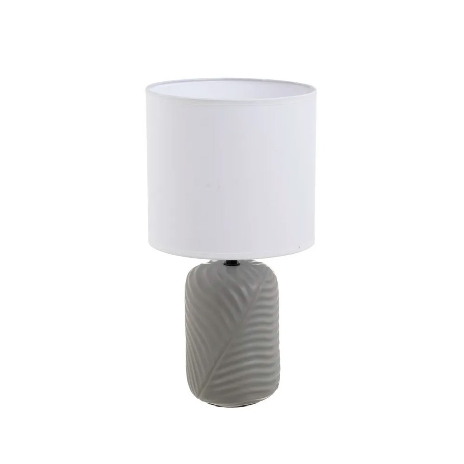 Candeeiro de Mesa em Cer�mica com Abajur 20x20x39cm