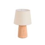 Candeeiro de Mesa em Cer�mica com Abajur 21x21x32cm