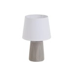 Candeeiro de Mesa em Cer�mica com Abajur 21x21x32cm