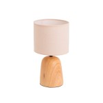 Candeeiro de Mesa em Cerâmica Natural 19x19x34cm