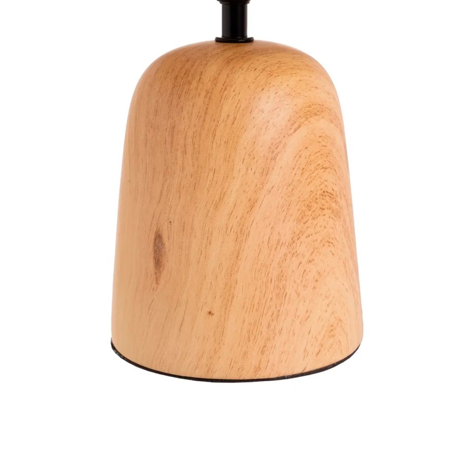 Candeeiro de Mesa em Cer�mica Natural 19x19x34cm