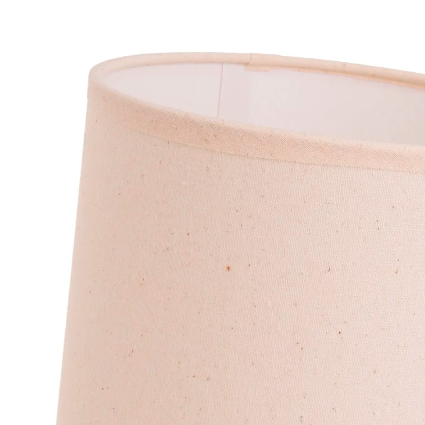 Candeeiro de Mesa em Cer�mica Natural 19x19x34cm