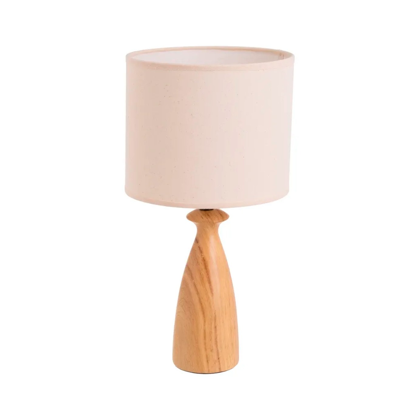 Candeeiro de Mesa em Cer�mica Natural 22x22x43cm