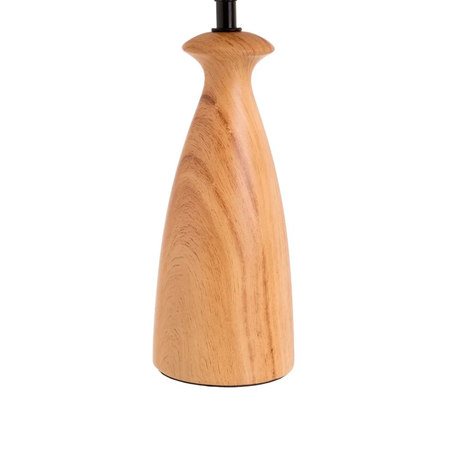 Candeeiro de Mesa em Cerâmica Natural 22x22x43cm