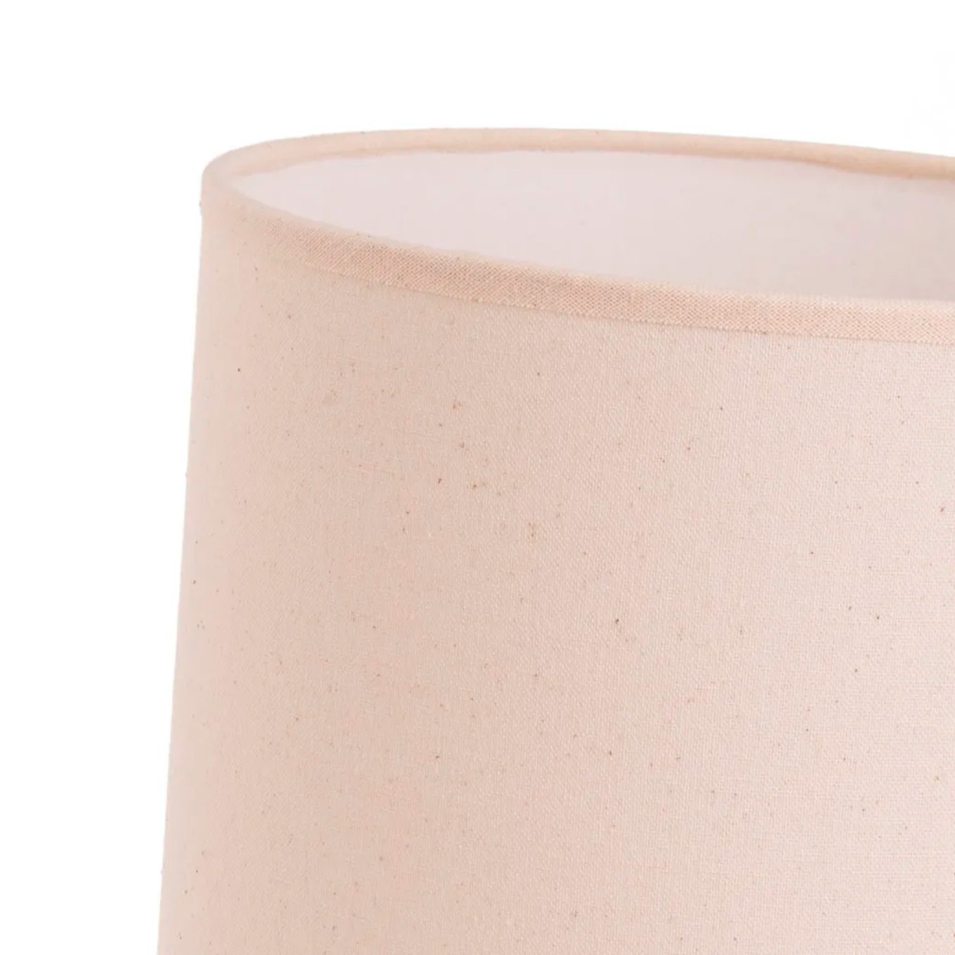 Candeeiro de Mesa em Cer�mica Natural 22x22x43cm