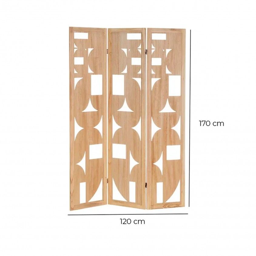 Biombo Mdf/Paulonia 120x2x170cm