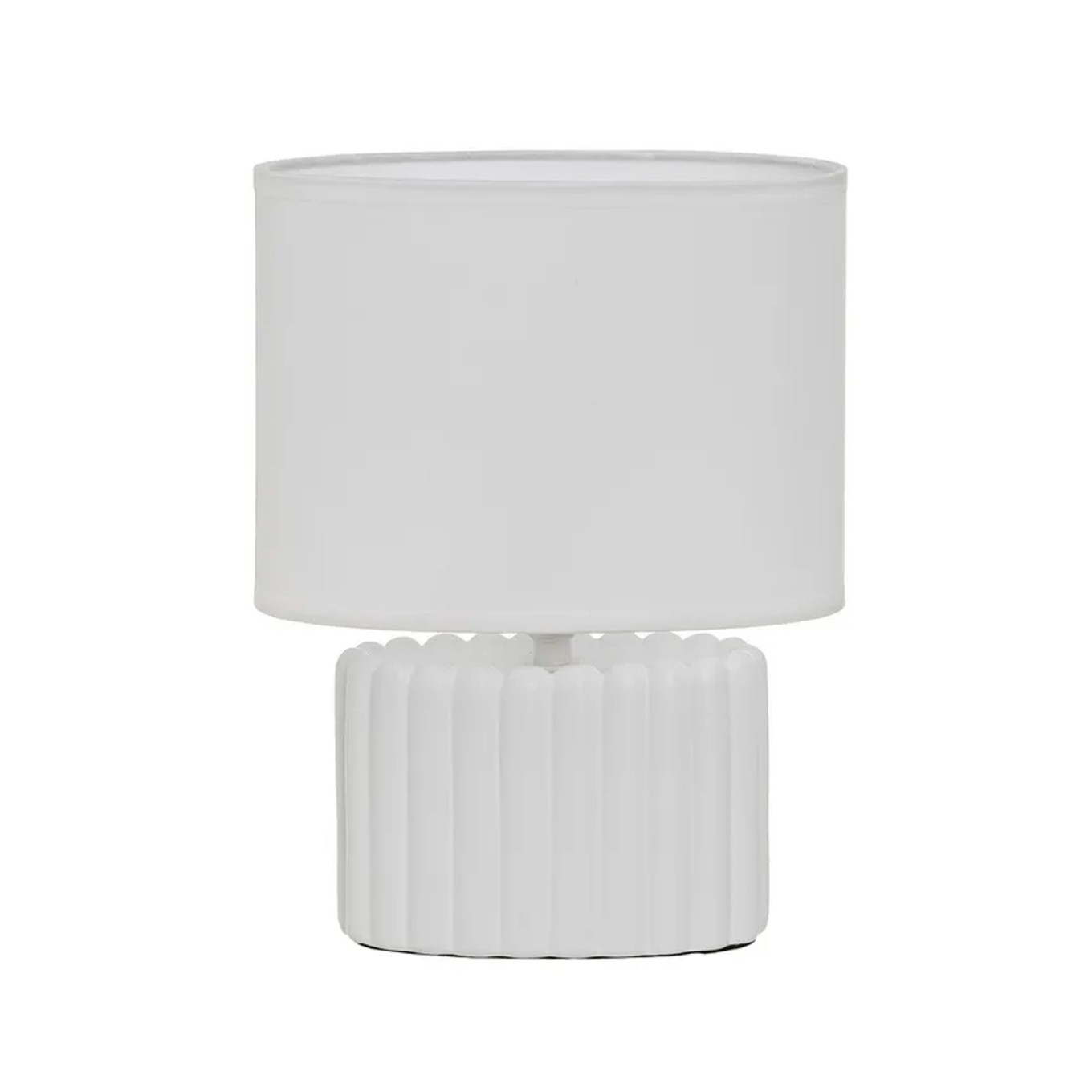 Candeeiro de Mesa em Cer�mica com Abajur 20x11x27cm