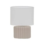 Candeeiro de Mesa em Cerâmica com Abajur 20x11x27cm