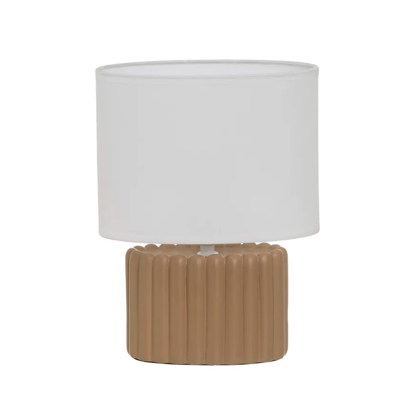 Candeeiro de Mesa em Cer�mica com Abajur 20x11x27cm