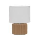 Candeeiro de Mesa em Cerâmica com Abajur 20x11x27cm